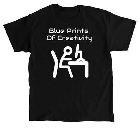 Blue Prints Of Creativity, a Black Classic Unisex Tee