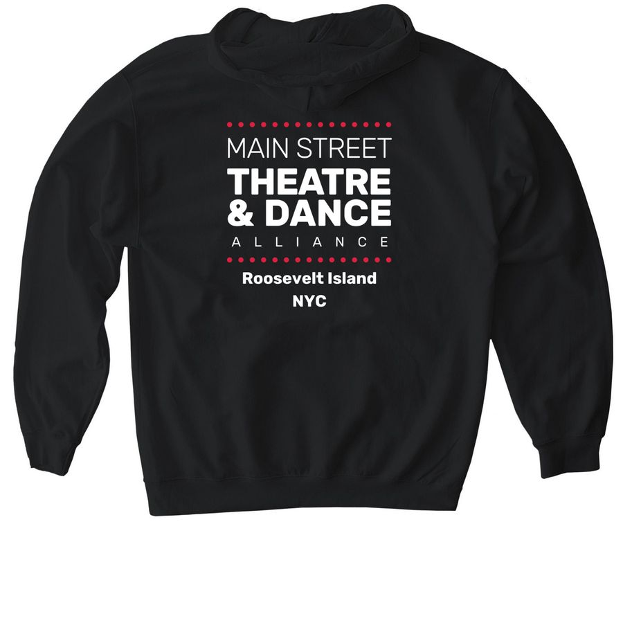 Main Street Theatre Classic Merchandise, a Black Gildan Softstyle Pullover Hoodie (back-view)