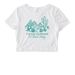 Way Too Blessed- Adult, a White Women's Fitted Cropped Tee