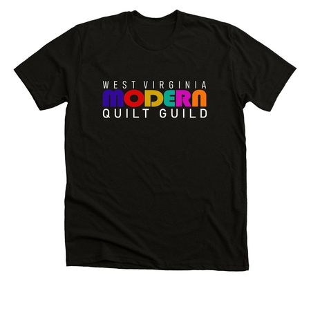 WV Modern Quilt Guild, a Solid Black Blend Premium Unisex Tee