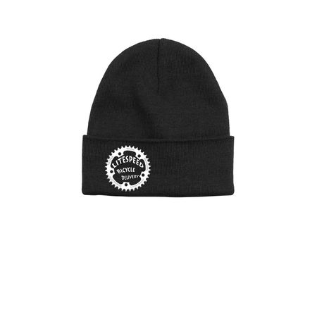 Beanie, a Black Printed Base Camp Beanie