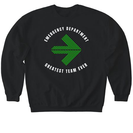 OSU EMERGENCY DEPARTMENT 2026 PELOTONIA, a Black Softstyle Crewneck Sweatshirt