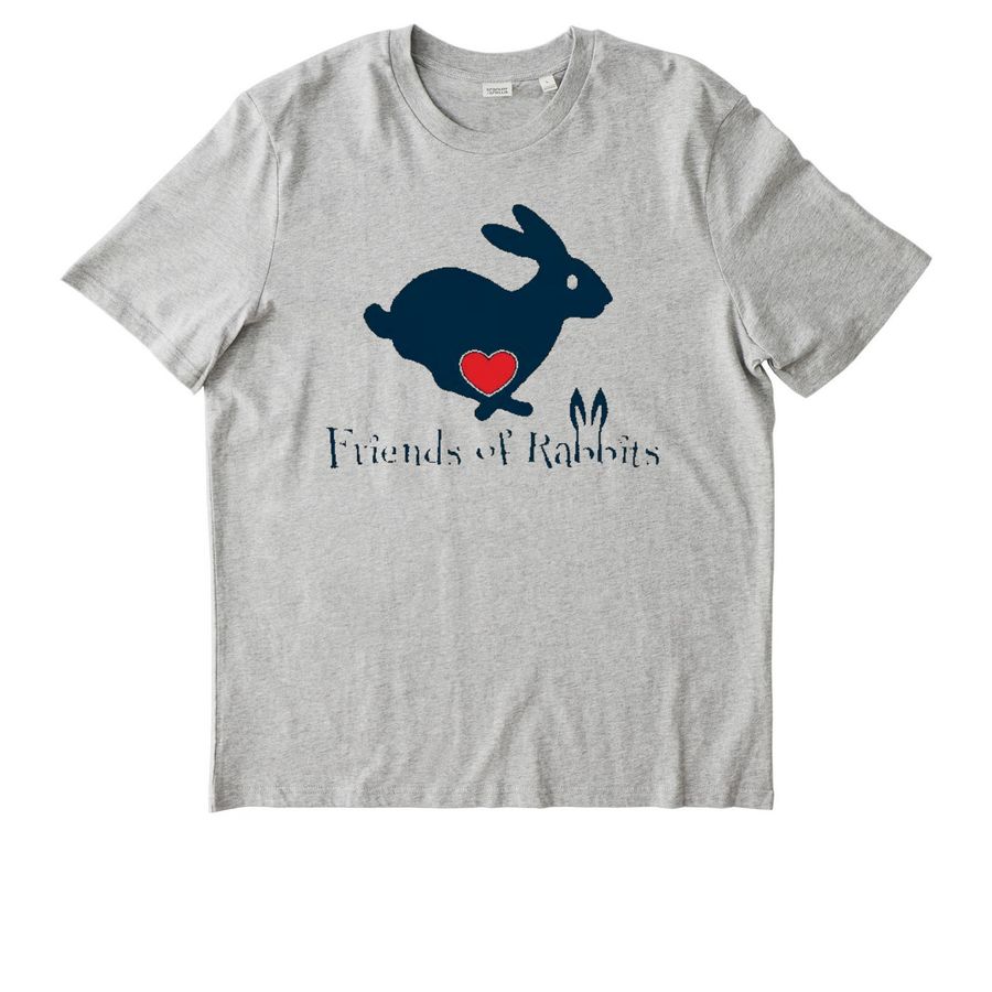 Friends of Rabbits Logo Shirts&nbsp;, a Cool Heather Grey Stanley/Stella Unisex Creator 2.0 Tee