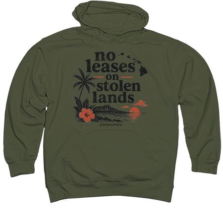 No Leases On Stolen Lands, a Army Midweight Pullover Hoodie
