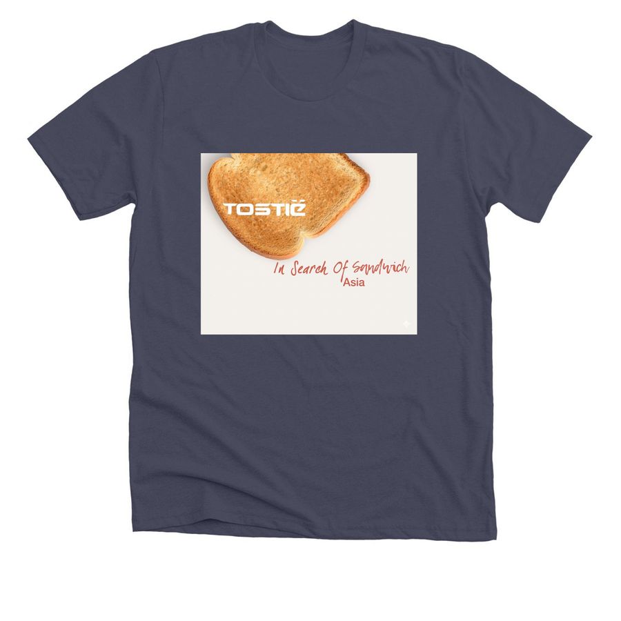 TOST?E TEE BY SENSATION OF TRANCE, a Heather Midnight Navy Premium Unisex Tee