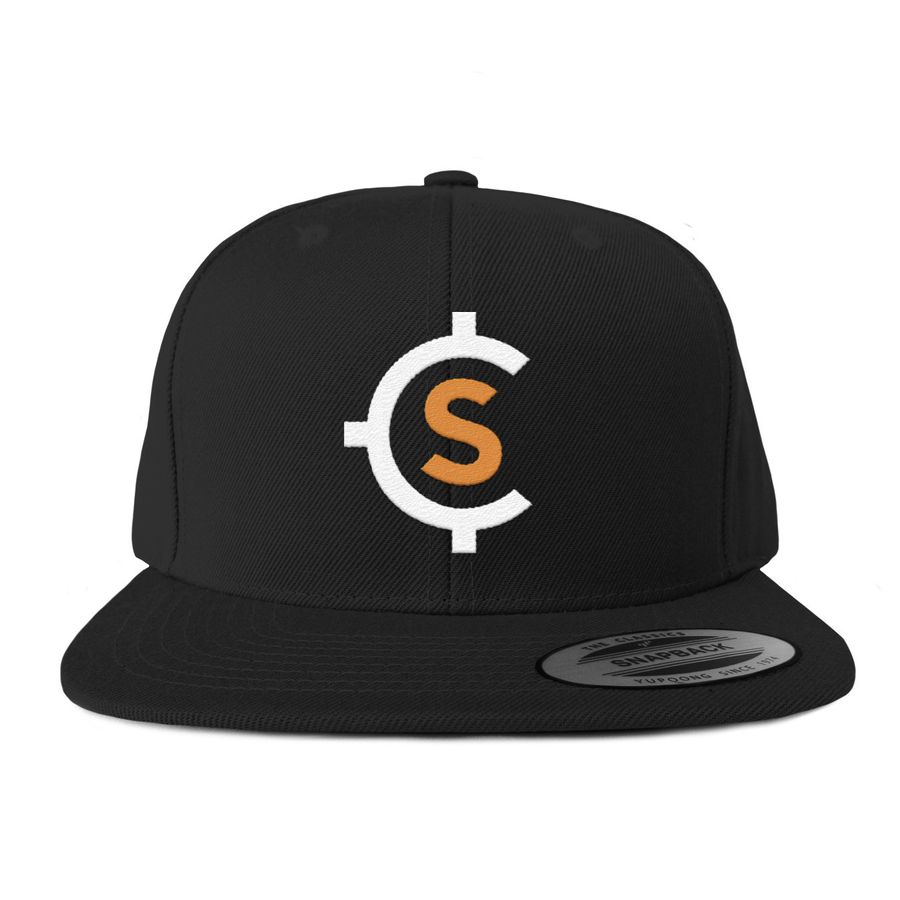 SCBC Logo Snapback - Black, a Black Snapback Hat