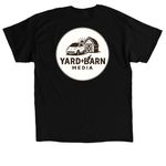 The Classic Lynden, a Black Classic Unisex Tee (back-view)