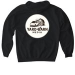 The Classic Lynden, a Black Gildan Softstyle Pullover Hoodie (back-view)
