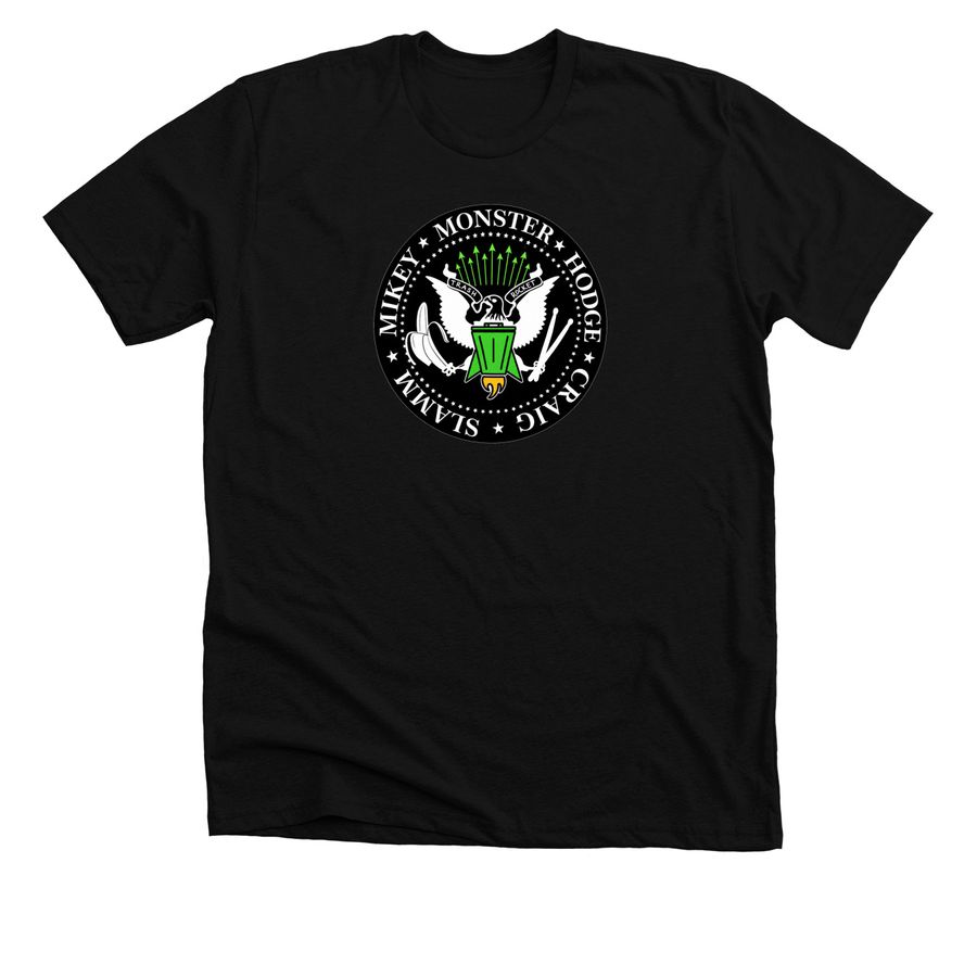 T/R Ramones, a Solid Black Blend Premium Unisex Tee