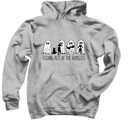 Boos & Purrs, a Sport Grey Pullover Hoodie