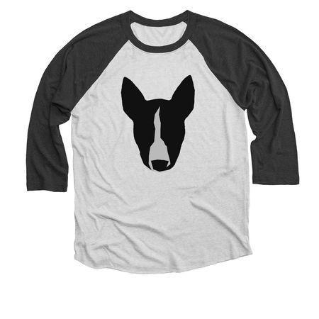 Bantam (Twee), a Black and Heather White 3/4 Sleeve Baseball Tee
