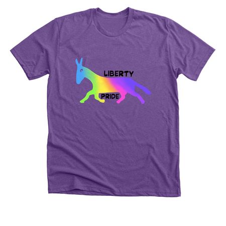 Liberty Pride, a Heather Team Purple Premium Unisex Tee