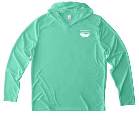 CRP Sun Hoodie, a Bright Seafoam UV Performance Long Sleeve Hoodie