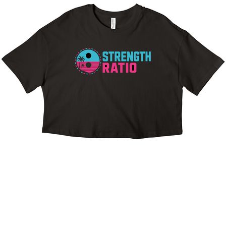 Miami Vice SR, a Black Women?s Cropped Cotton Tee