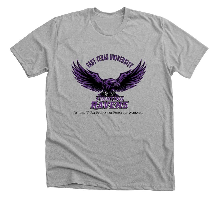 Go, Fight, Win! Go Ravens!, a Athletic Heather Premium Unisex Tee