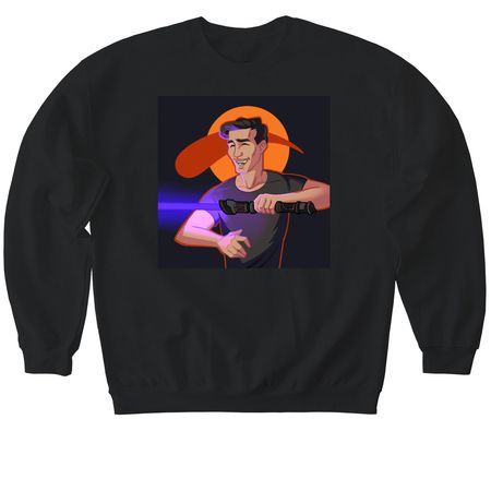 The Sword and the Sean, a Black Softstyle Crewneck Sweatshirt