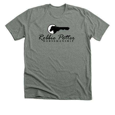 RPH Logo Tee (Black Logo), a Deep Heather Premium Unisex Tee
