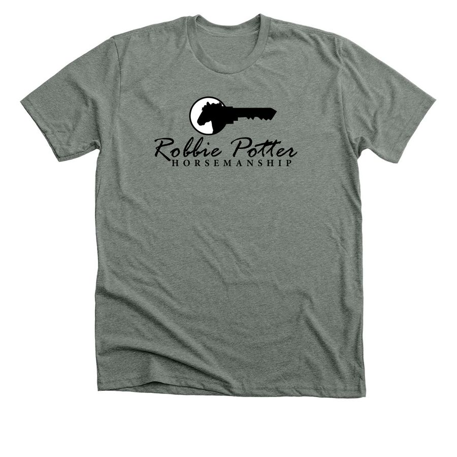 RPH Logo Tee (Black Logo), a Deep Heather Premium Unisex Tee
