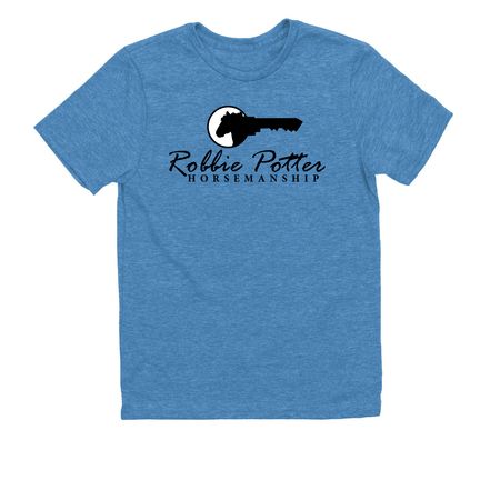 RPH Logo Tee (Black Logo), a Azure Blue Allmade Youth Eco Triblend Tee