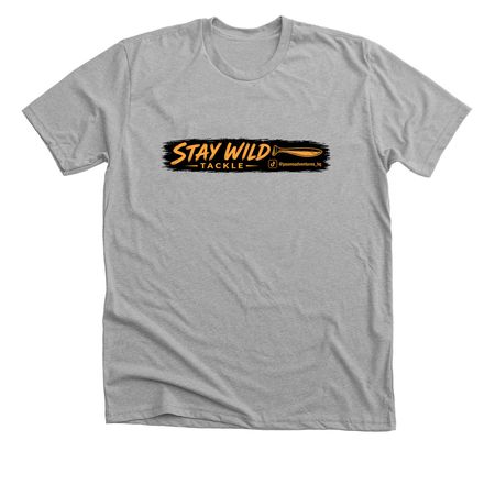 Stay Wild Tackle Tee, a Athletic Heather Premium Unisex Tee