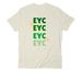 E.Y.C. Shirt 2026-2027, a White Sand Allmade Organic Cotton Unisex Tee (back-view)