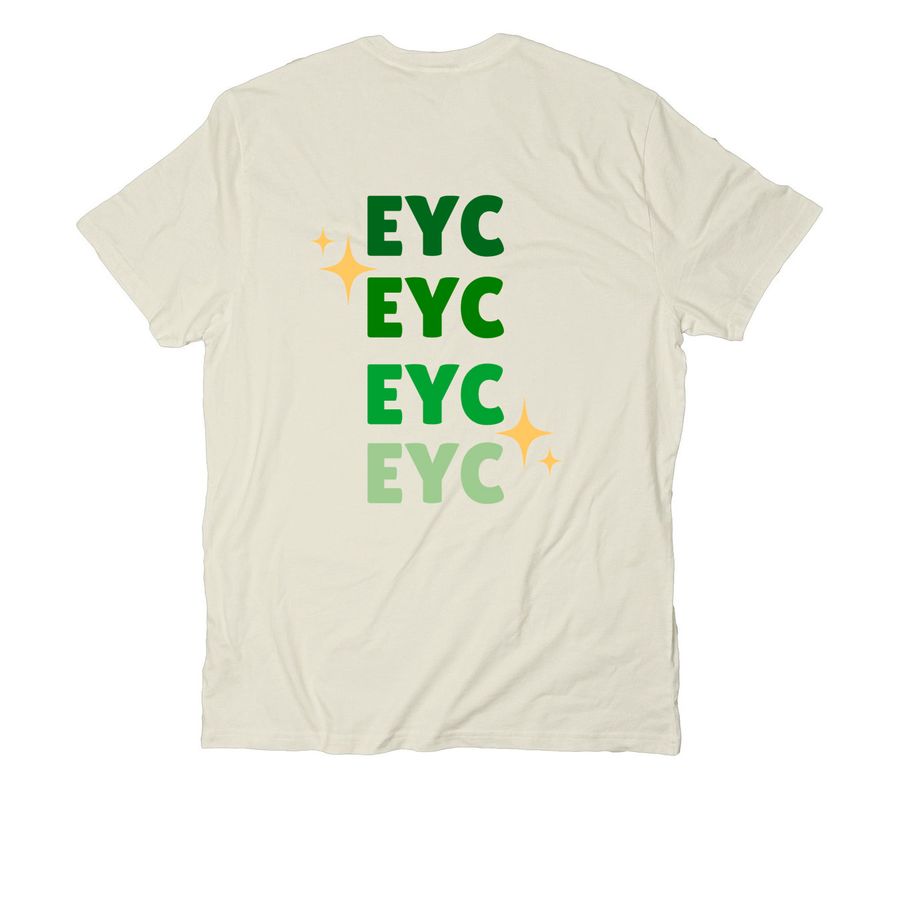 E.Y.C. Shirt 2026-2027, a White Sand Allmade Organic Cotton Unisex Tee (back-view)