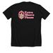 Extra Sleeve Please Double Take Collection, a Solid Black Blend Premium Unisex Tee (back-view)