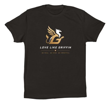 Griffin, a Black Premium Cotton Tee