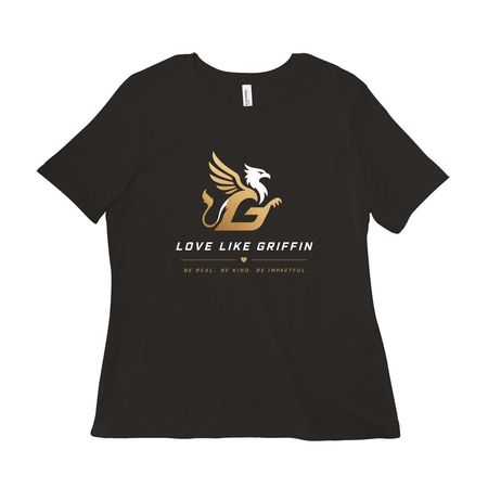 Griffin, a Black Women?s Relaxed Cotton Tee