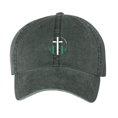 FAC HAT, a Forest Printed Pigment Dye Baseball Cap