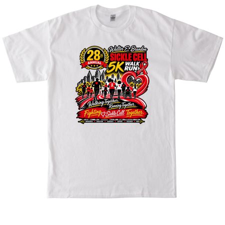28th Annual WEB Sickle Cell Merch, a White Tall Classic Unisex Tee