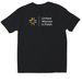 LOVE IN ACTION IS UNSTOPPABLE, a Black Softstyle Cotton Tee (back-view)