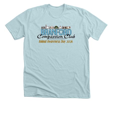 BCC Animal Awareness Day 2026, a Heather Ice Blue Premium Unisex Tee