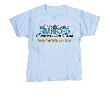 BCC Animal Awareness Day 2026, a Light Blue Youth Unisex Tee