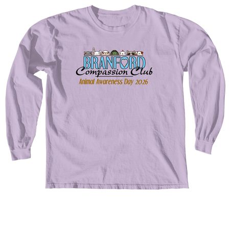 BCC Animal Awareness Day 2026, a Orchid Comfort Colors Long Sleeve Tee