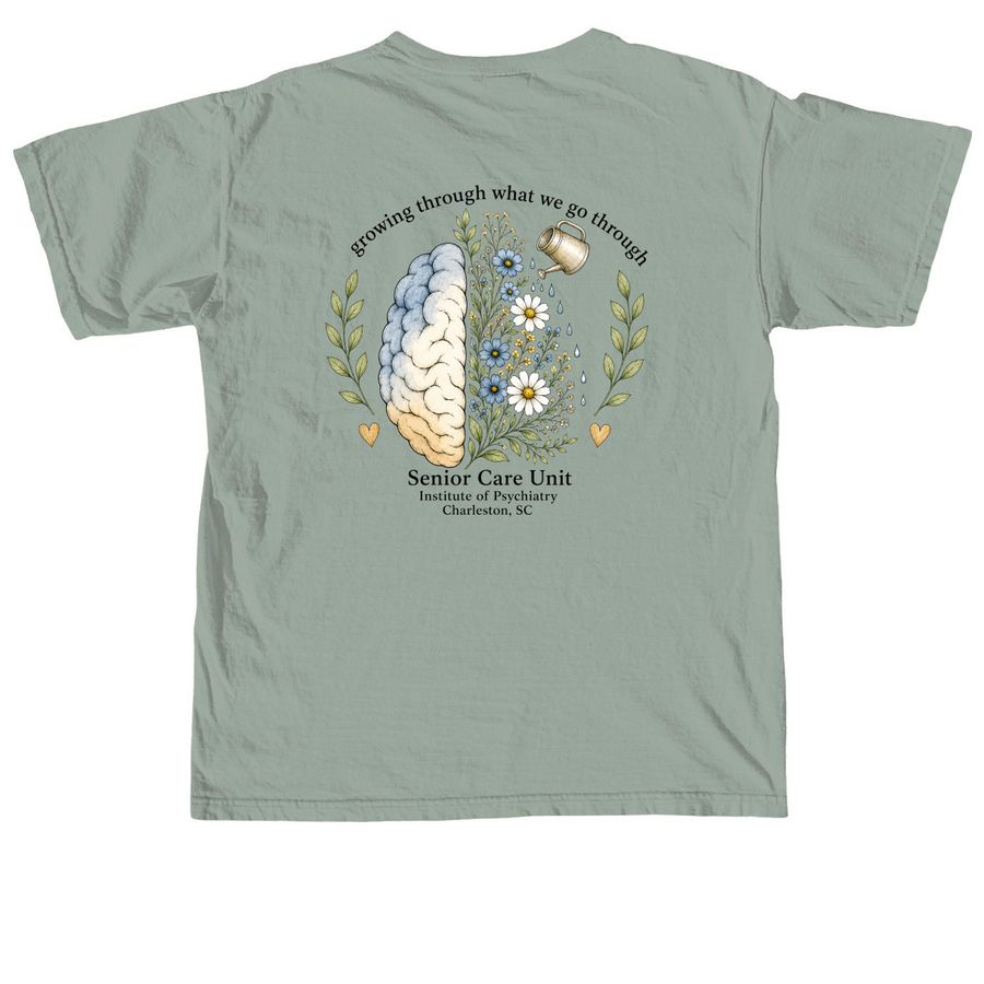 Growing Through What We Go Through, a Bay Comfort Colors Unisex Tee