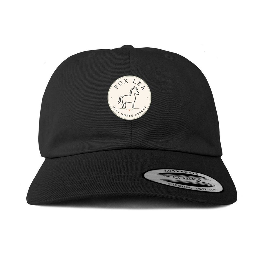 Fox Lea Hats, a Black Printed Classic Baseball Cap