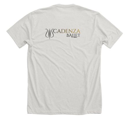 Cadenza New Logo Shirt, a Heather Cement Premium Unisex Tee (back-view)
