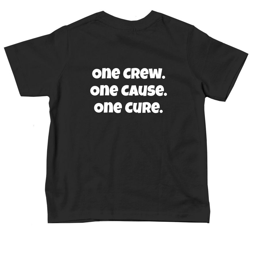 Cole's Courageous Crew, a Black Toddler Tee (back-view)