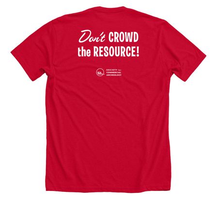 The 1977 Tee, a Solid Red Blend Premium Unisex Tee (back-view)
