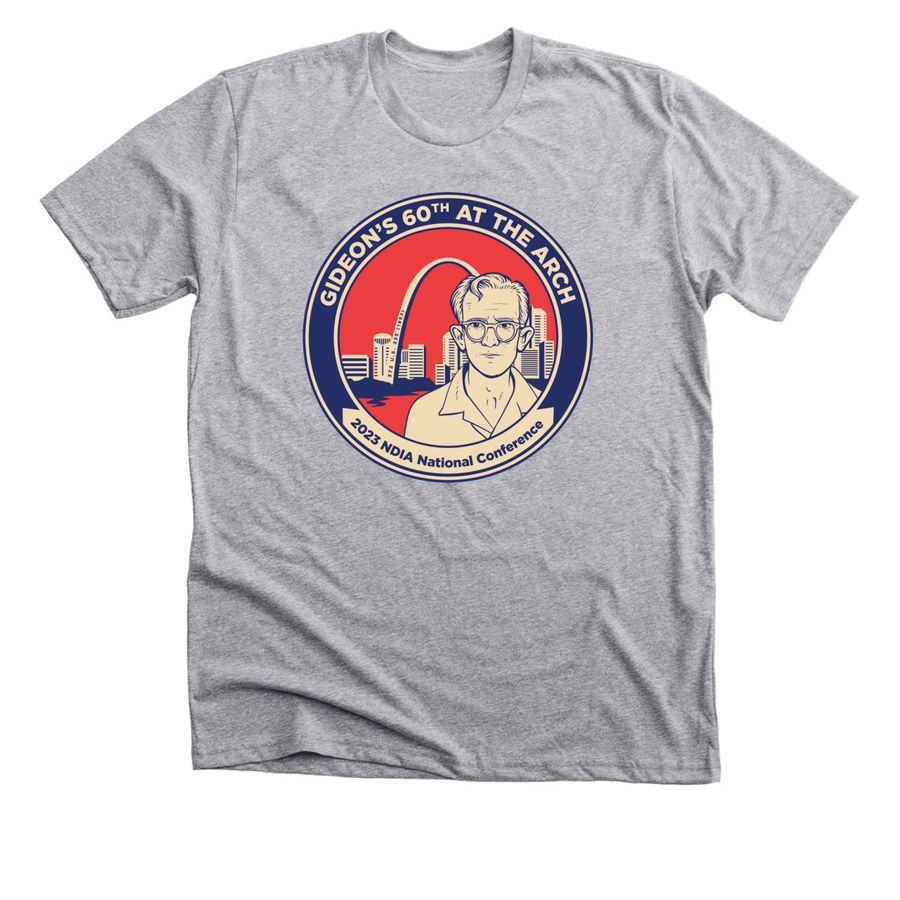 Gideon's 60th at the Arch, a Athletic Heather Premium Unisex Tee