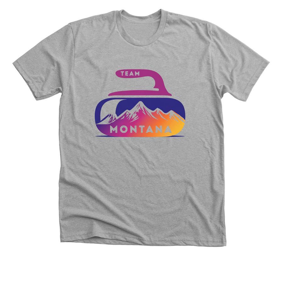 Team Montana, a Athletic Heather Premium Unisex Tee