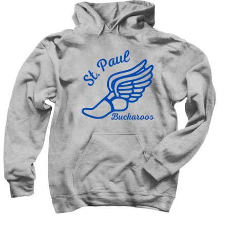 Track and Field, a Sport Grey Pullover Hoodie