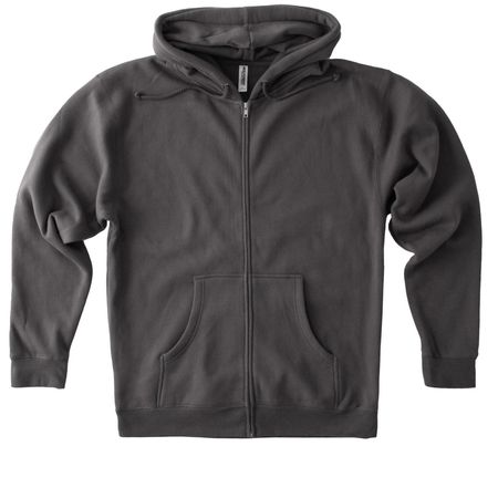 Only a Doctor, a Solid Charcoal Heavyweight Zip Up Hoodie