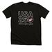 Wheeler Lake USA 250 Line, a Black Heather Premium Unisex Tee