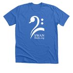SWAN 4 Kids | Camp 2026 Limited Edition, a Heather True Royal Premium Unisex Tee (back-view)