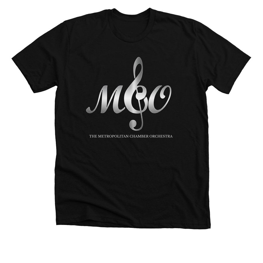 The Metropolitan Chamber Orchestra, a Solid Black Blend Premium Unisex Tee