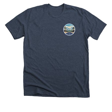 GilComPlex Classic Logo&nbsp;, a Heather Midnight Navy Premium Unisex Tee