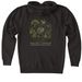 2025 RC Gear Small Logo, a Black Heavyweight Zip Up Hoodie (back-view)