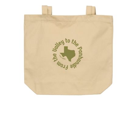 From the Valley to the Panhandle Tote, a Oyster Organic Cotton Tote Bag